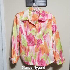 Women's Blazer Formal 12 Bianca Nygard Abstract Colorful Business Wedding Party